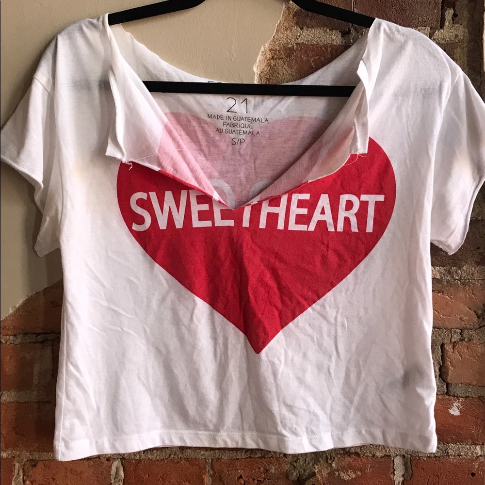 Forever 21 crop tshirt