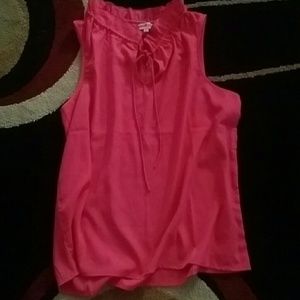 Sleveless blouses silky material