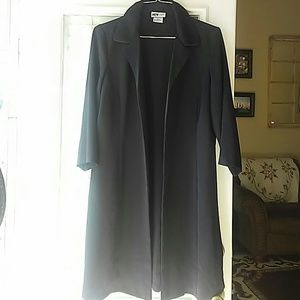 I.N. studio LONG black jacket NWOT