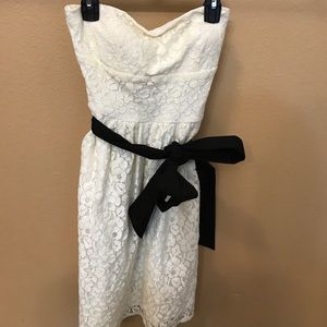 Off White dress with bow