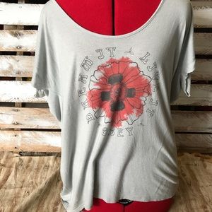 Obey Propaganda Open Back Tee MEDIUM