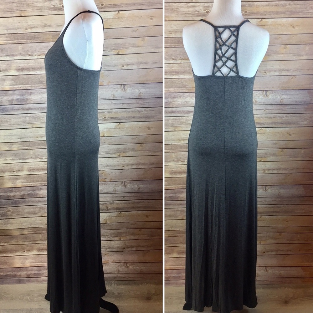 M-L Grey maxi dress - Picture 2 of 5