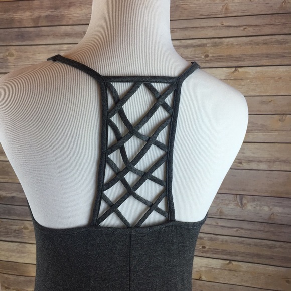 M-L Grey maxi dress - Picture 3 of 5