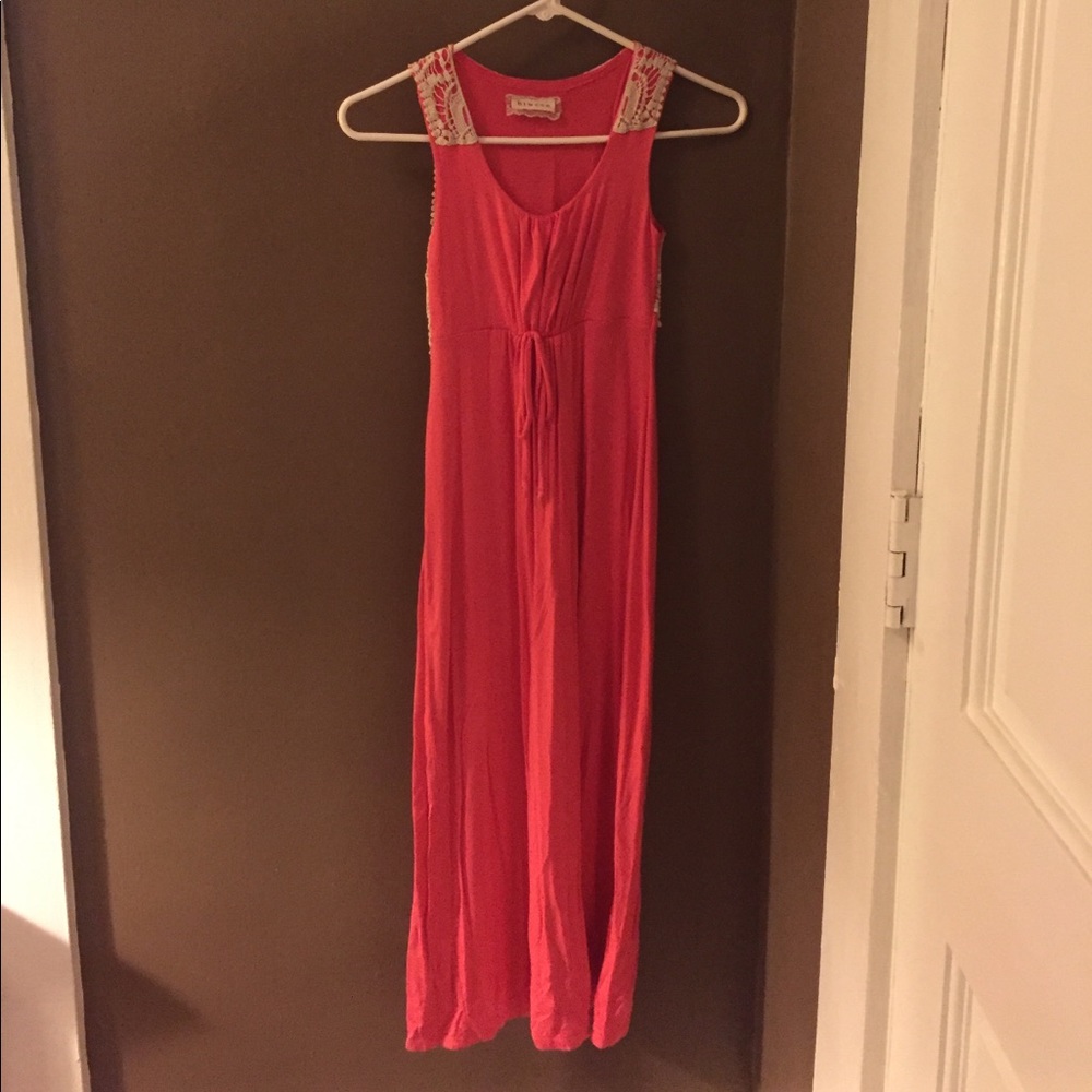 SOLD - Girls lace back maxi dress