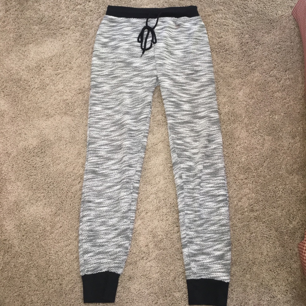 White & gray joggers