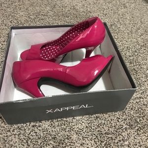 Hot pink heels