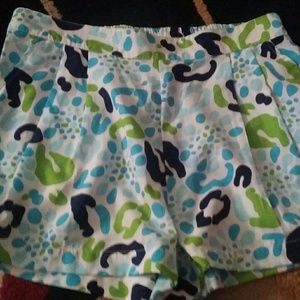 Printes shorts with pockets