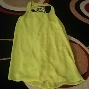 Neon yellow dress