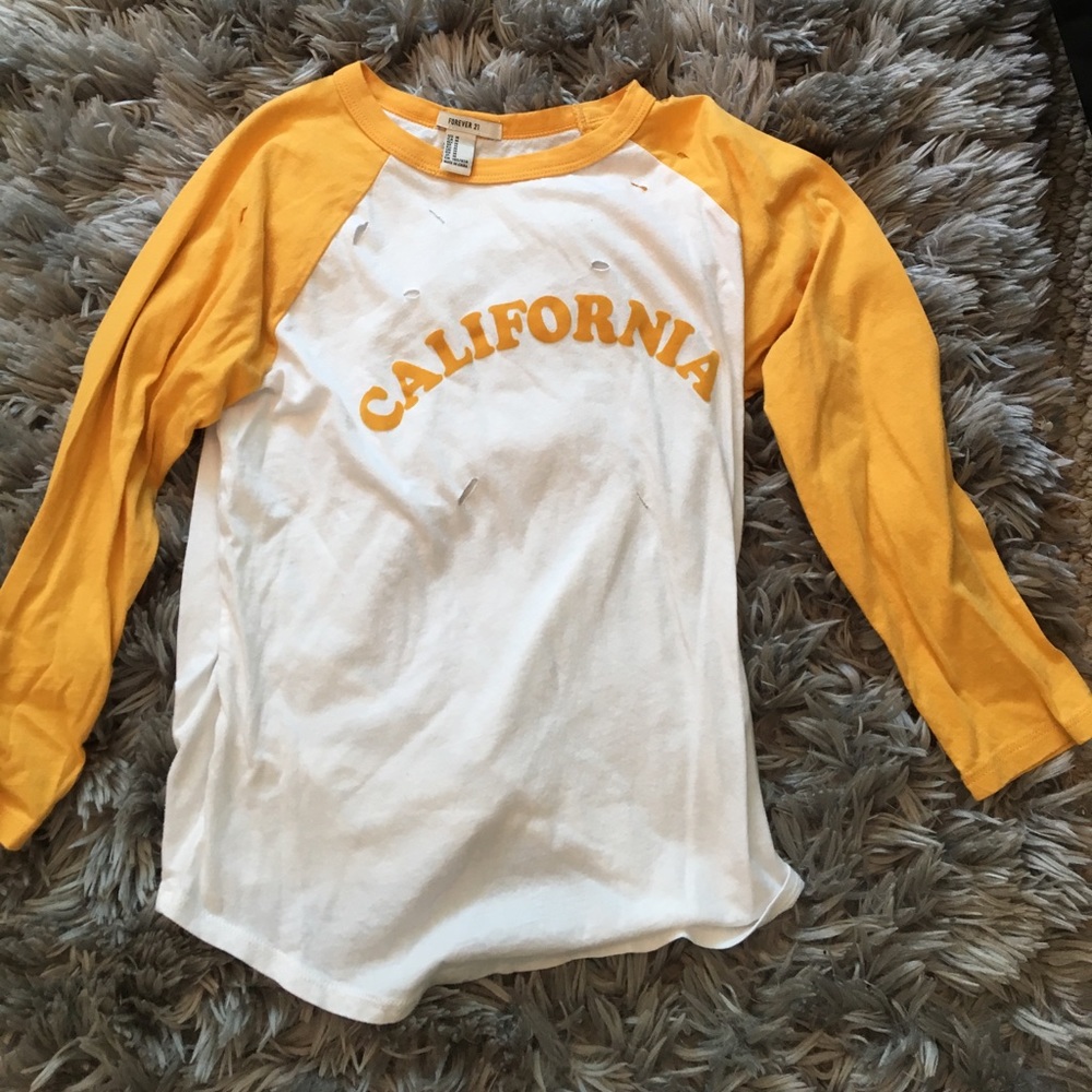 CALIFORNIA Baseball 3/4 Tee from forever21