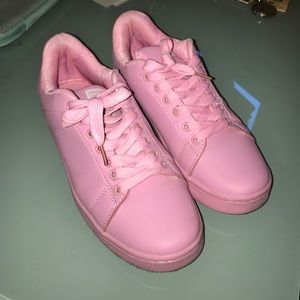 Pink Adidas Superstars