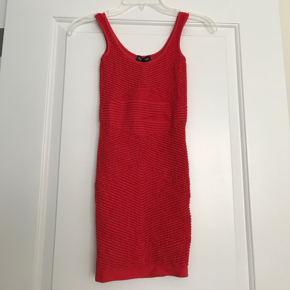 Bebe red bodycon dress