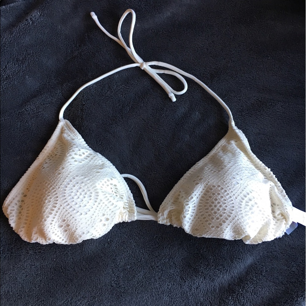 White string bikini top