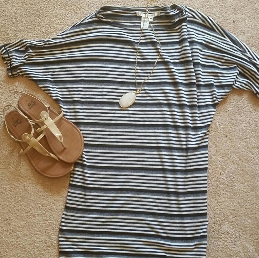 Striped Casual/T-shirt Dress
