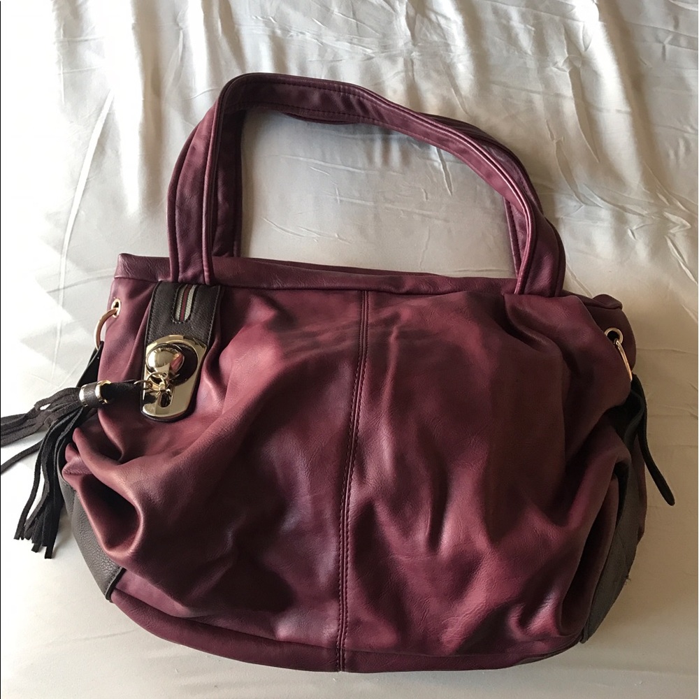 Faux leather hobo bag. Lightly used