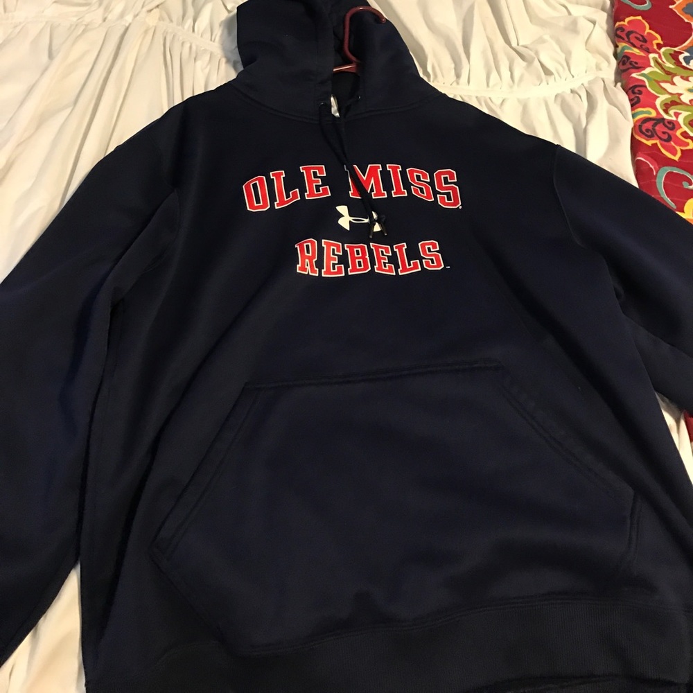 Ole miss hoodie under armour size large