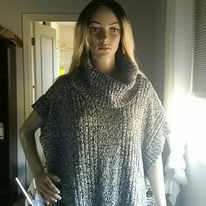 Beautiful multi blsck snd white  tweed sweater.