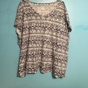Light blue tribal print shirt