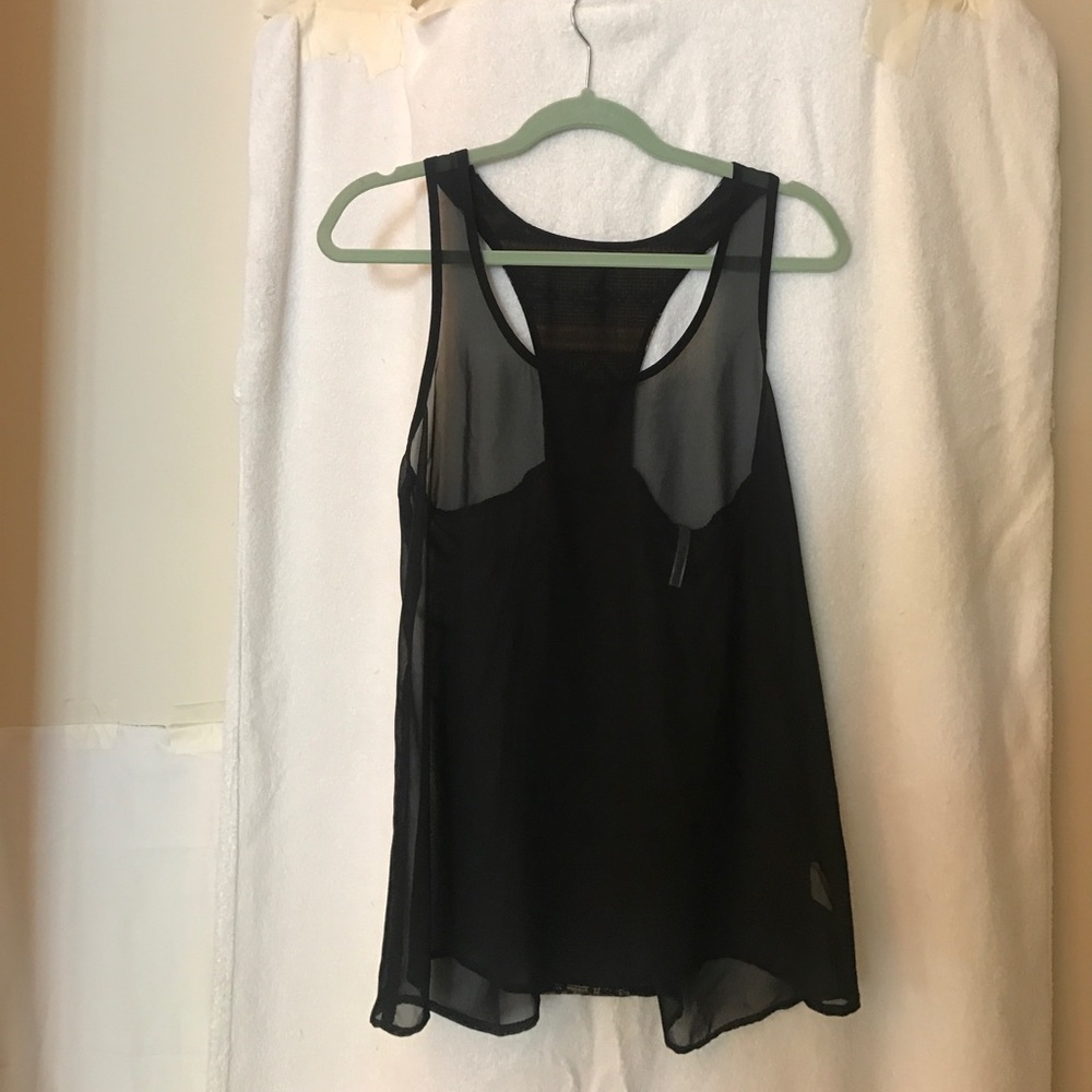 Black Mesh Shirt