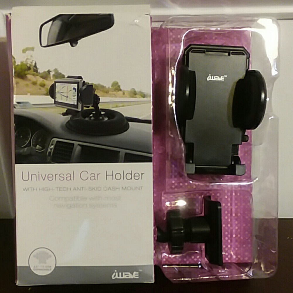 Universal car holder for electronics