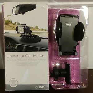 Universal car holder for electronics