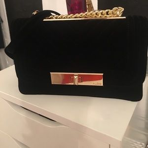 Black Velvet Aldo purse