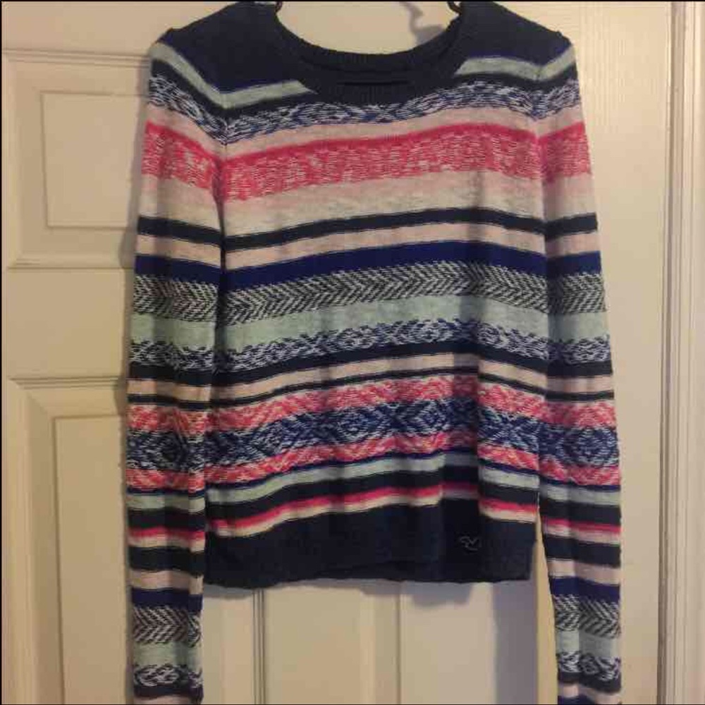 Colorful striped Hollister sweater