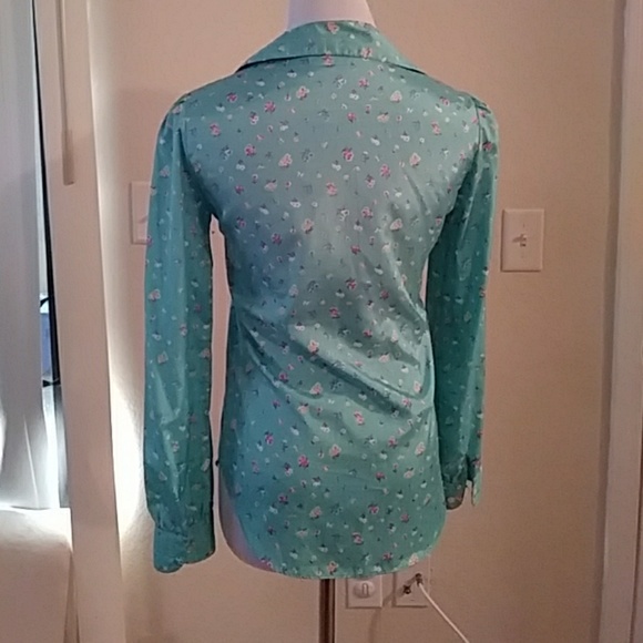 *šVintage floral button up - Picture 4 of 7