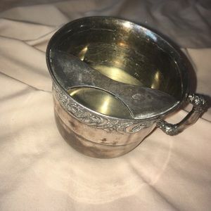 Quadruple silver plated pairpoint mustache mug