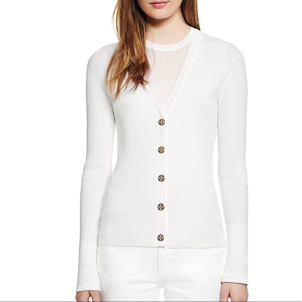 Tory Burch Shrunken Simone Cardigan