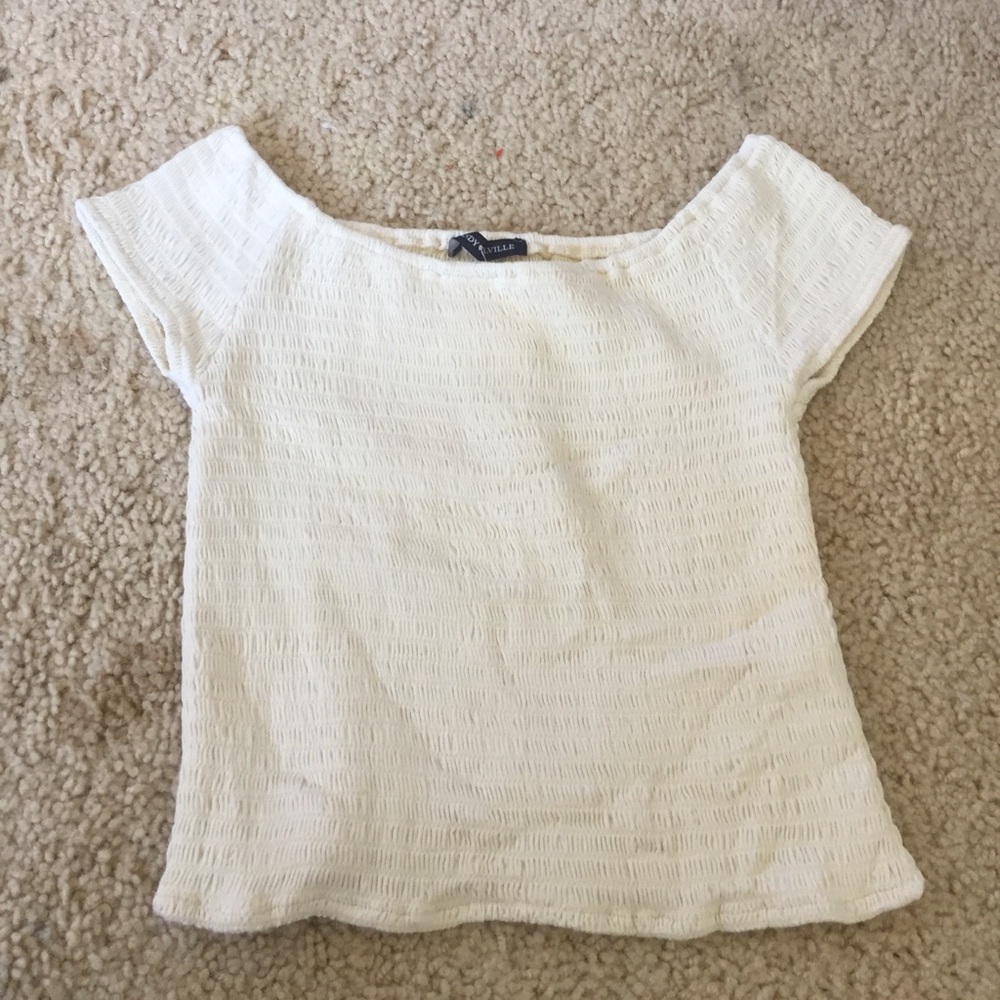 Brandy Melville yellow Charlene top
