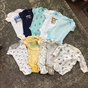 Lot of newborn onesies