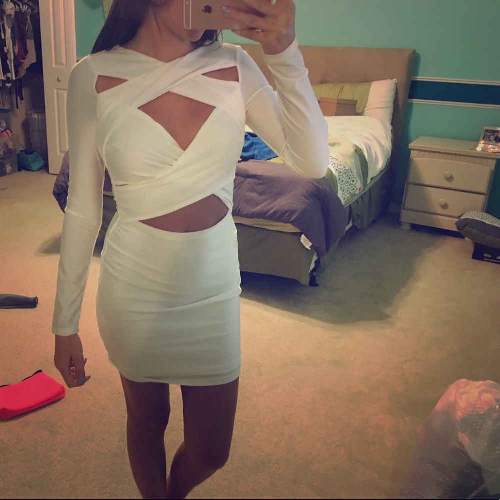 White strappy Gloria dress