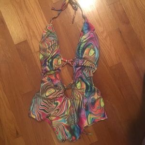 Little black diamond rave bodysuit ON HOLD