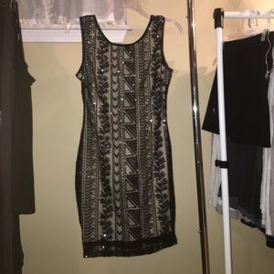 Black Sequin Dress