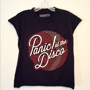 Panic At the Disco cropped band shirt