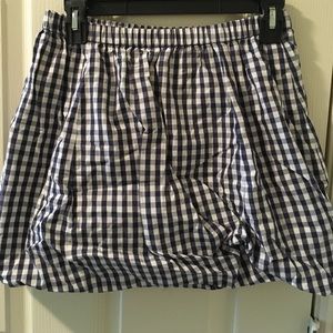 J Crew Gingham Bubble Skirt, Size XS