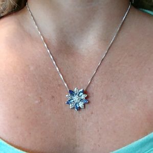 Gorgeous Tanzanite pendent with16 to 18 inch chain