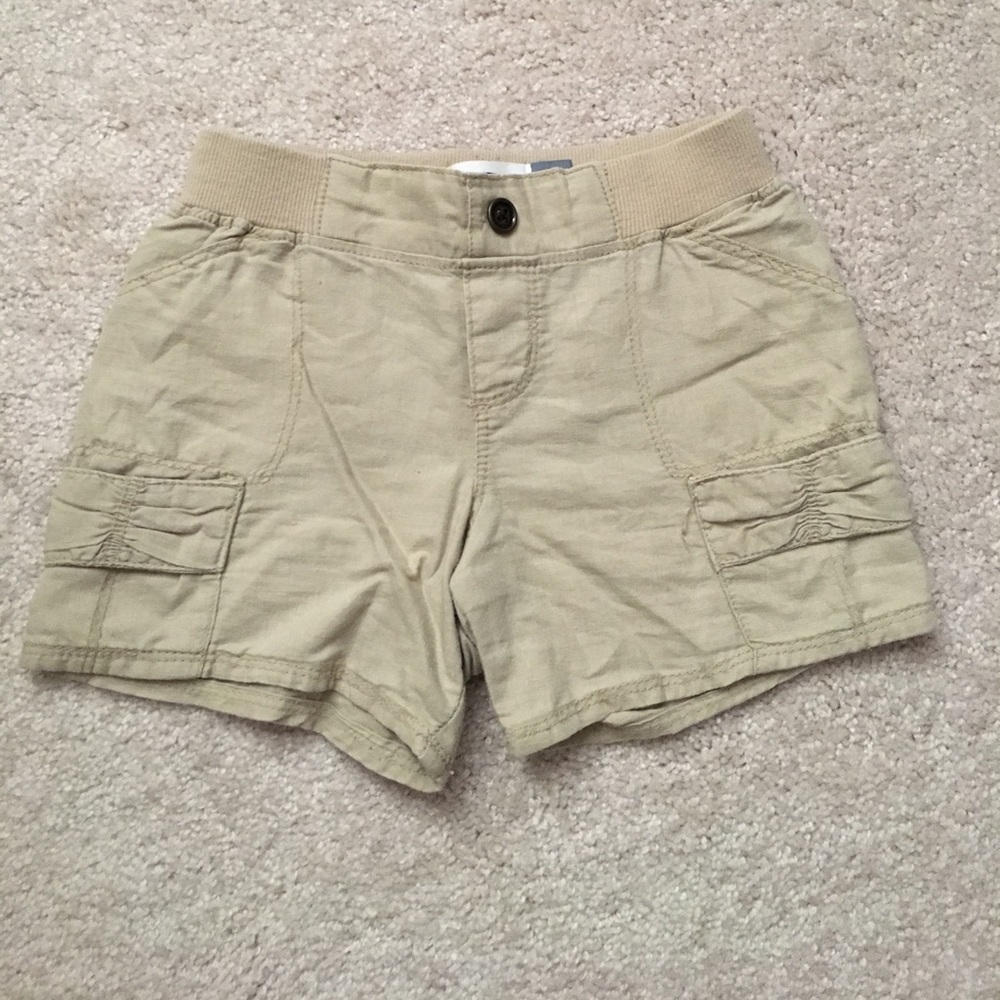 Old Navy Girls linen khaki shorts