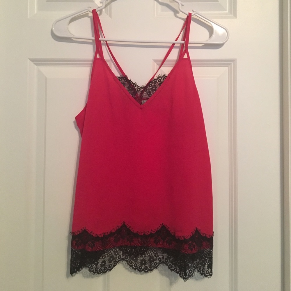 Hot Pink Lace Top