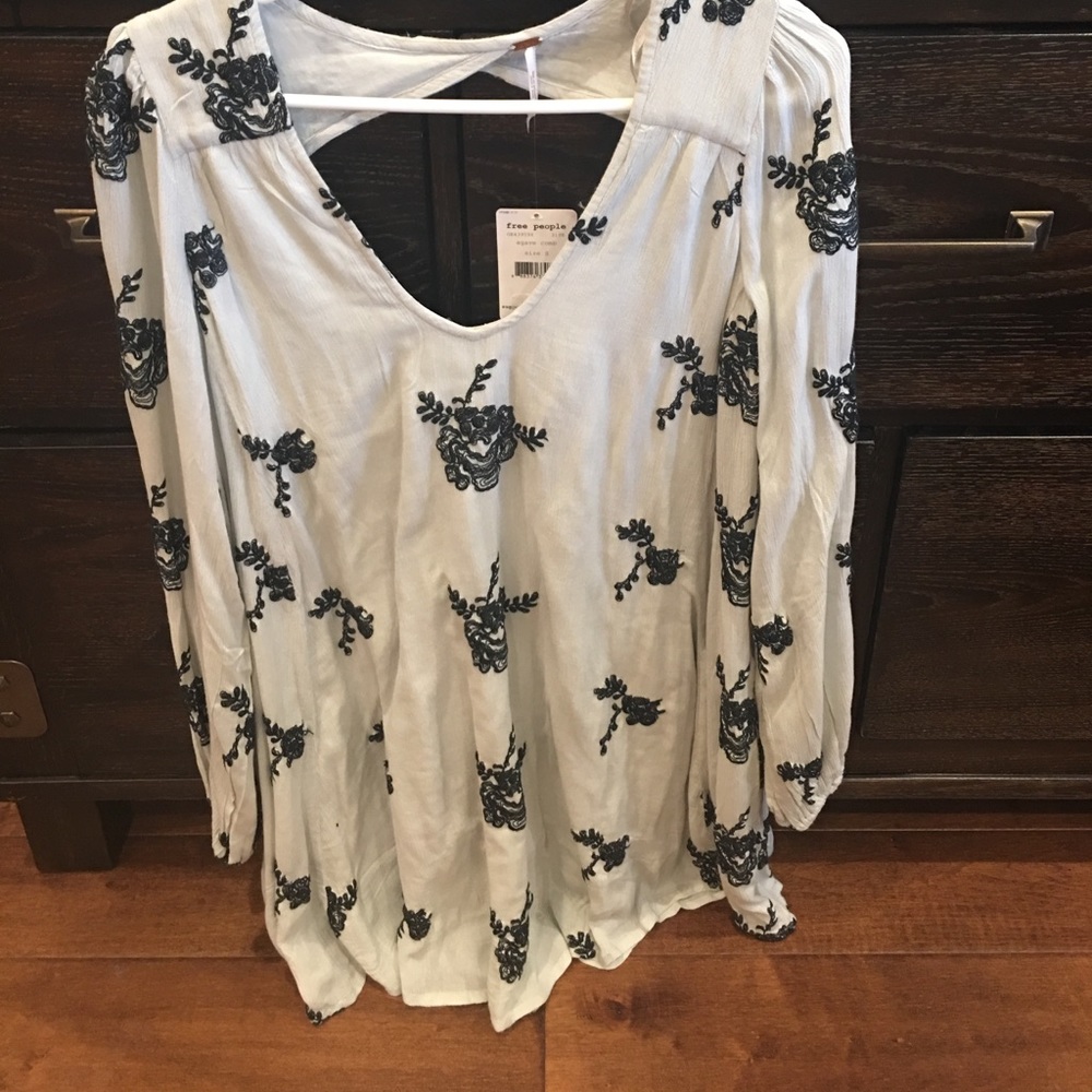 Free People long sleeve shirt dress