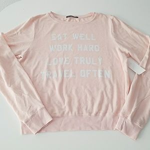 NWT Wildfox peachy pink Sweatshirt sz S NWT Wildfox peachy pink Sweatshirt sz S