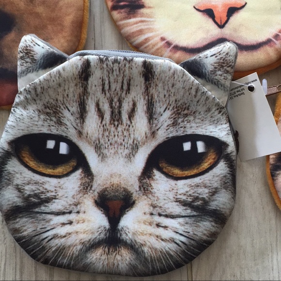 Cat and Dog face coin purses - Picture 2 of 6