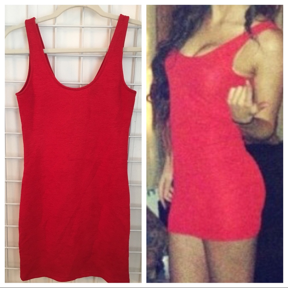 Red Body Con Dress