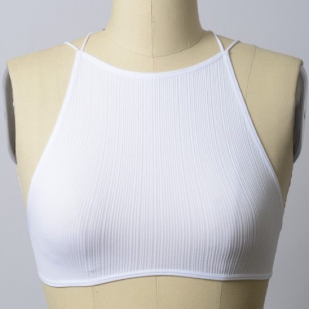 Seamless High Neck Bra Top