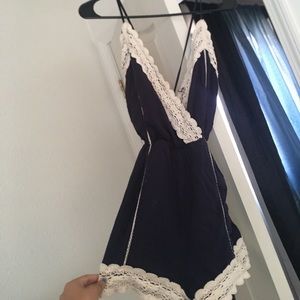 Navy blue romper