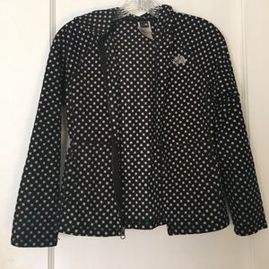North face polka dot cotton hoodie