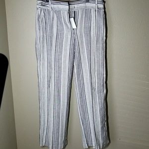 Talbots Linen striped pants