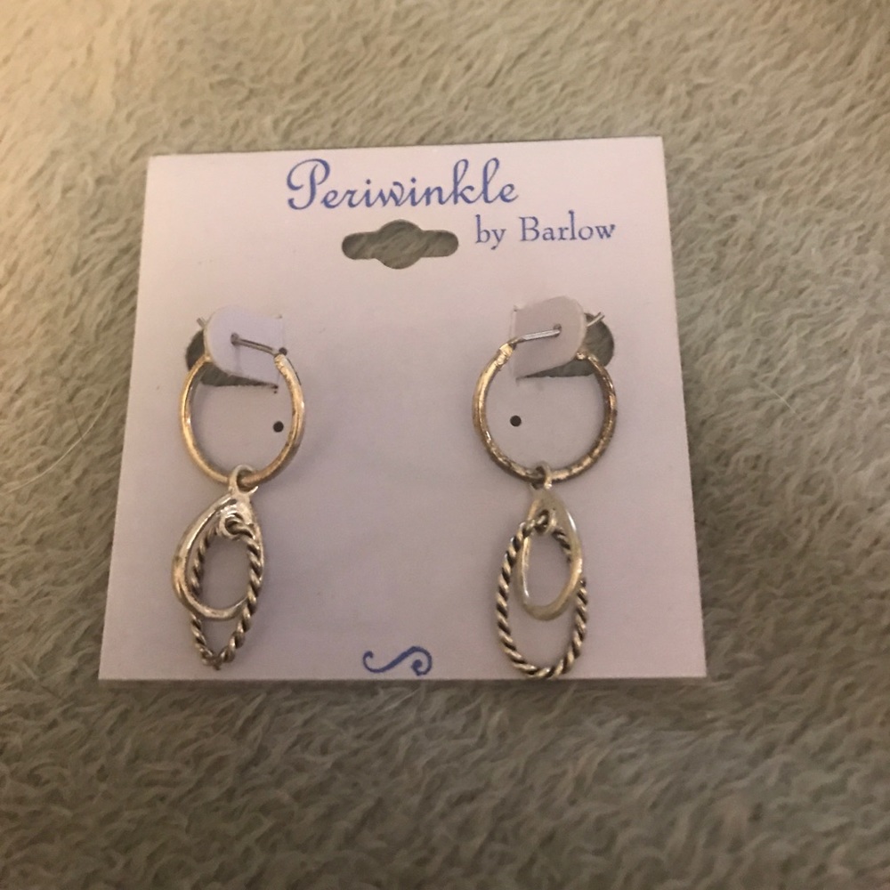 Silver hoop earrings