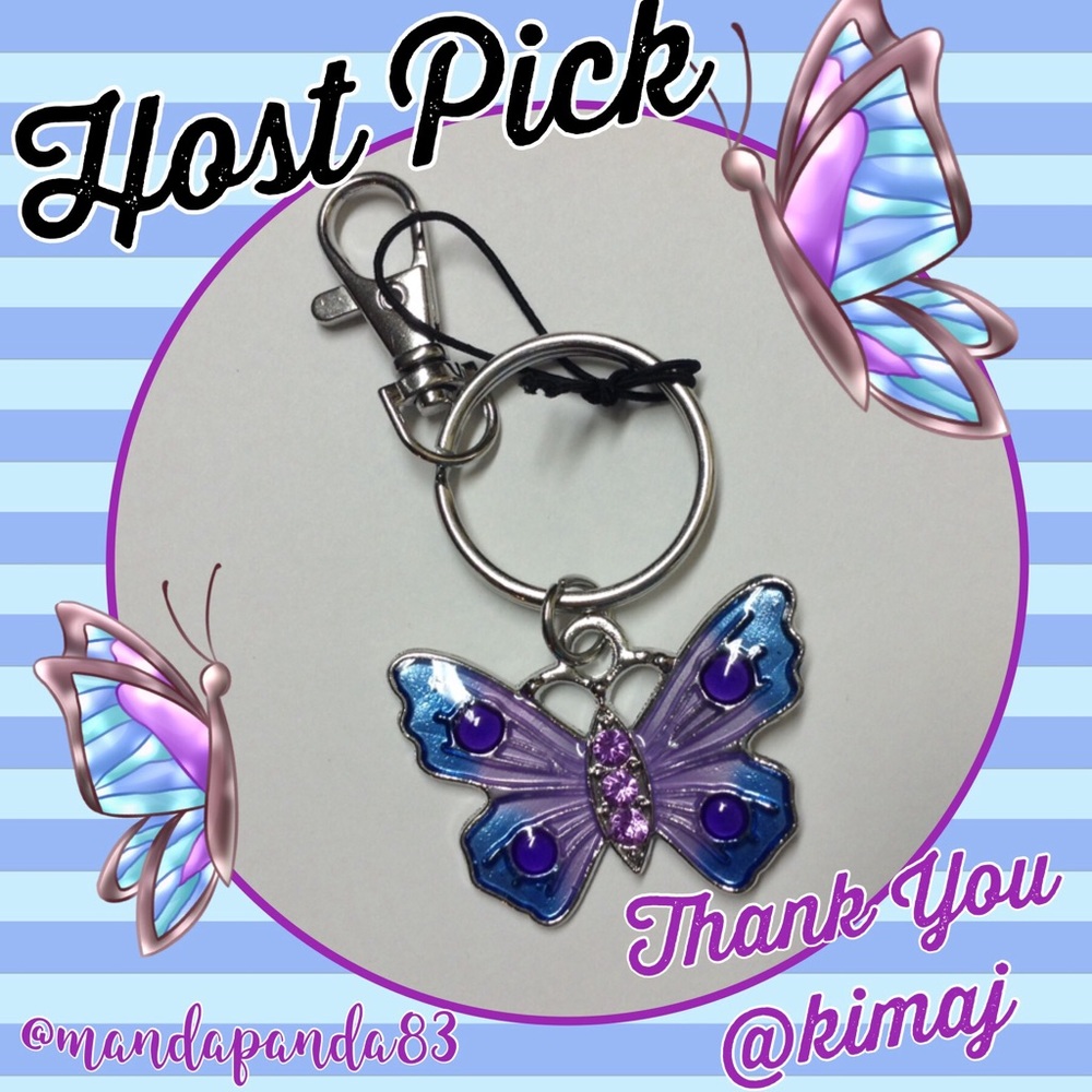 Butterfly Key Fob💜2x HP Pick @kimaj @dressyu