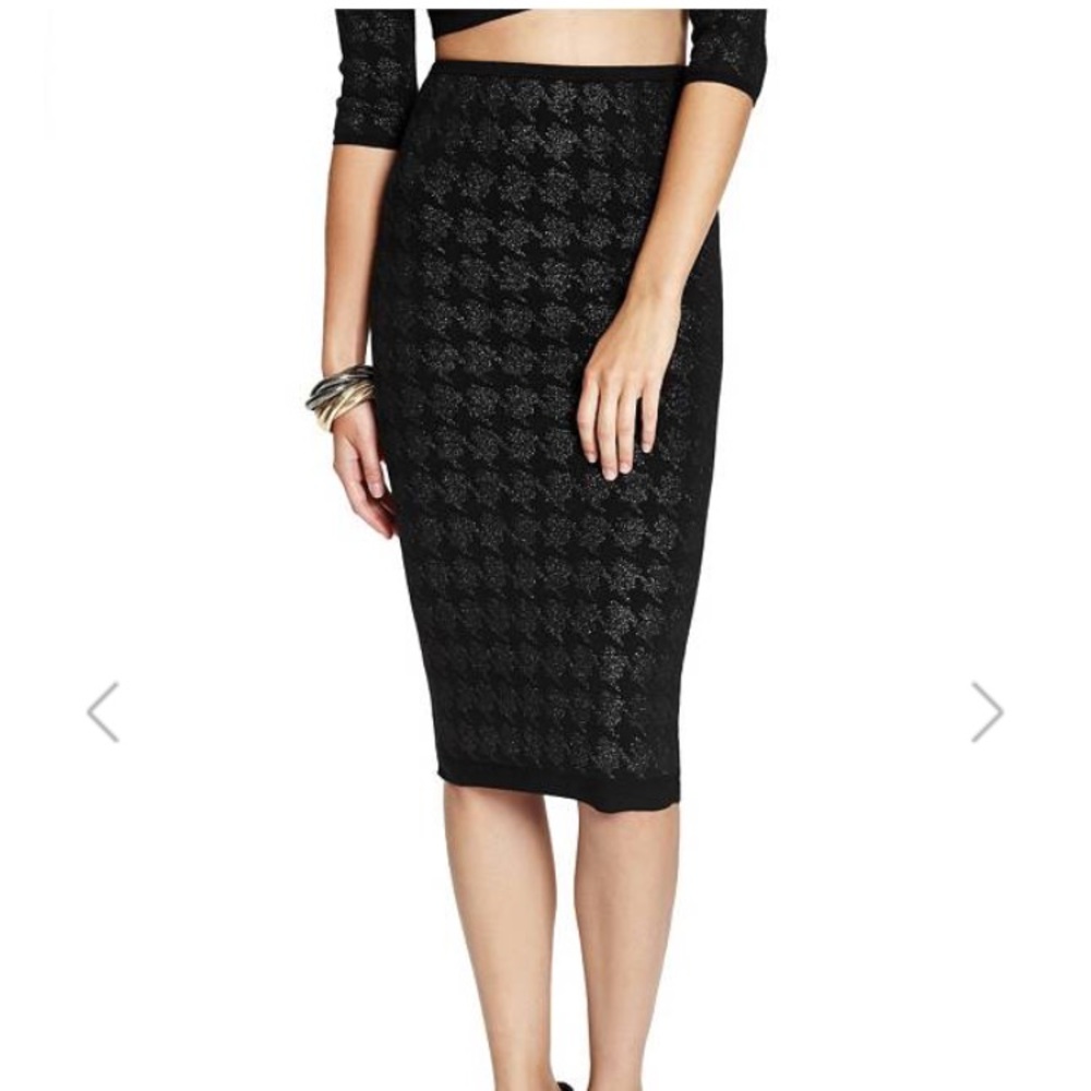 BRAND NEW Guess Marciano Houndstooth Pencil Skirt